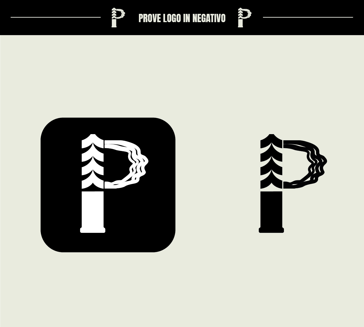 Prove logo in negativo